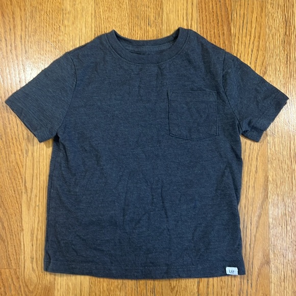Lot of Two Gap Pocket Tees. Dark Gray and Light Blue - Picture 2 of 14